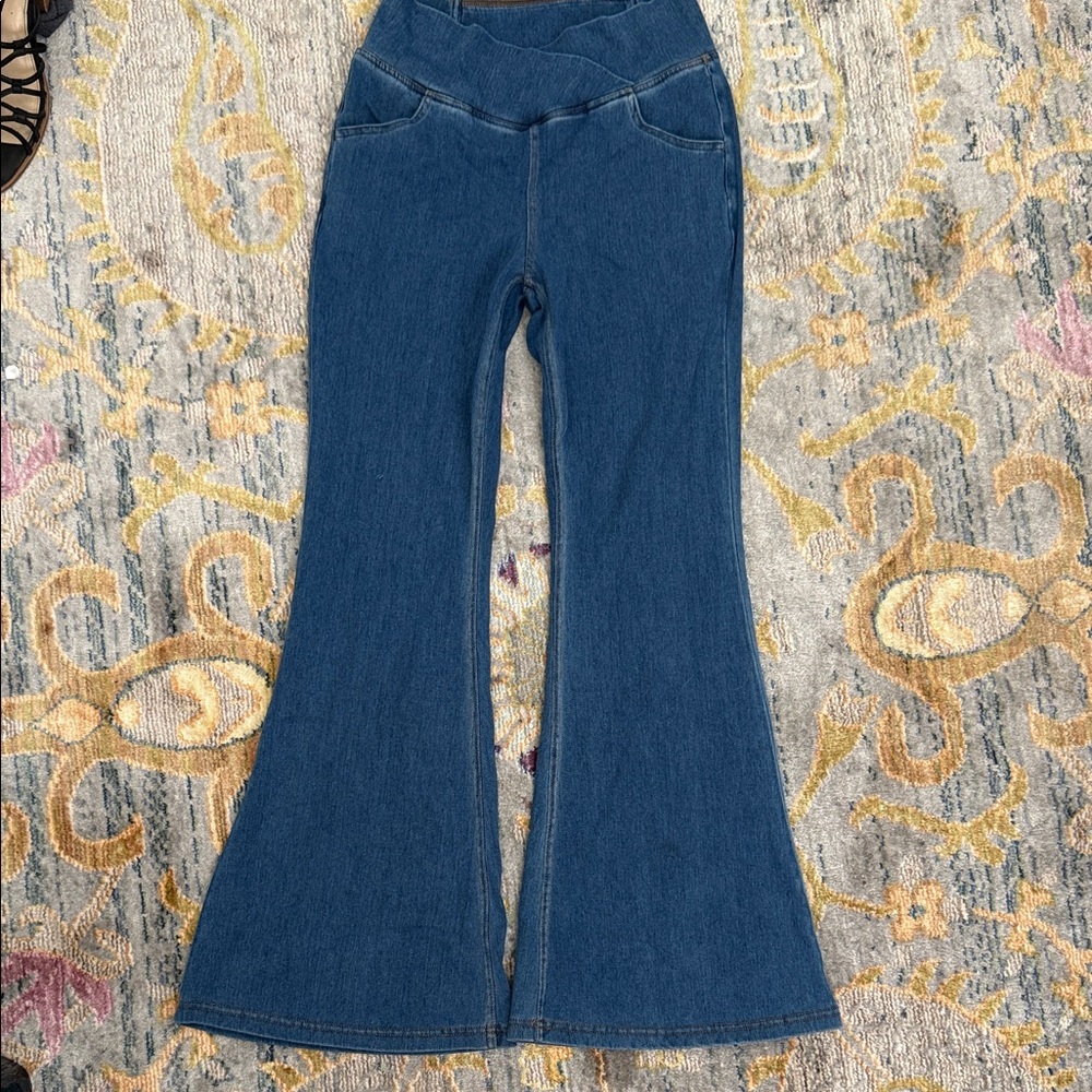 Halara Blue Flared Jeans